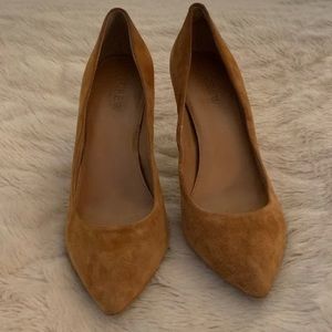 J.Crew Tan Suede Heels